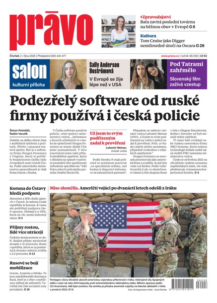 Deník Právo - 1.10.2026