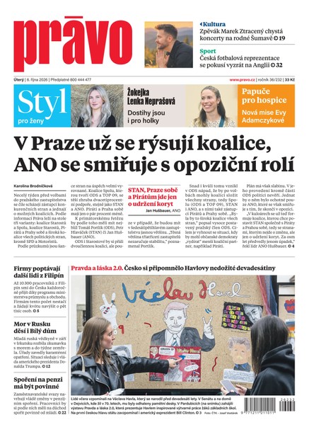 Deník Právo - 6.10.2026