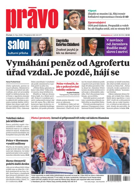 Deník Právo - 8.10.2026