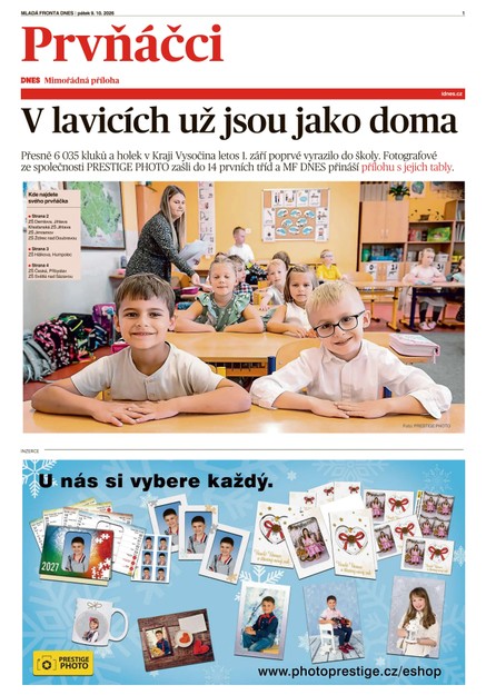 Prvňáčci Vysočina - 09.10.2026