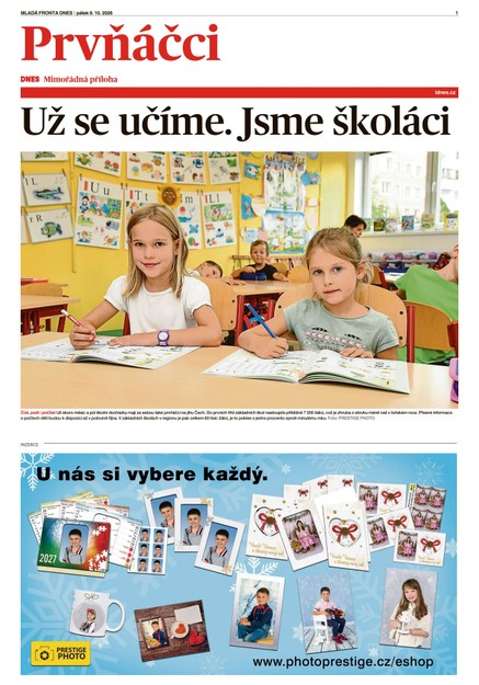 Prvňáčci Jižní Čechy - 09.10.2026