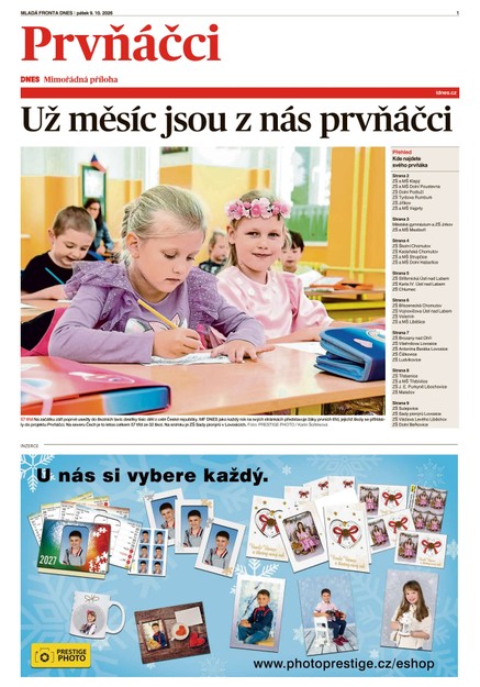 Prvňáčci Severní Čechy - 09.10.2026