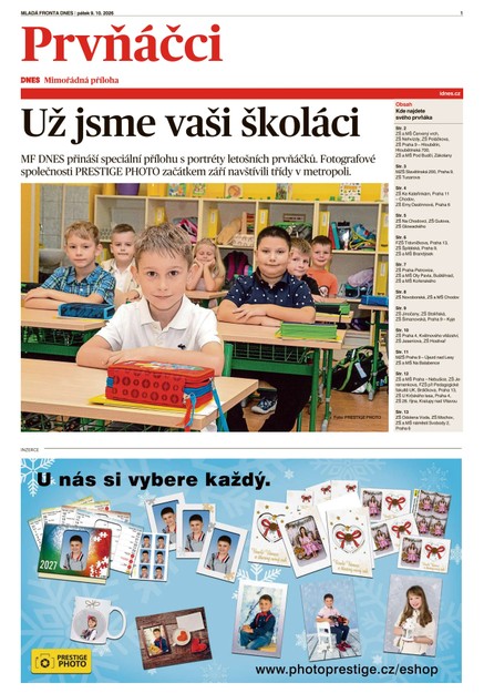 Prvňáčci Praha - 09.10.2026
