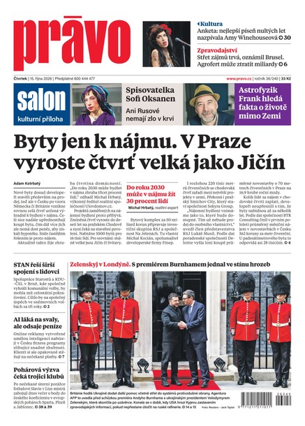 Deník Právo - 15.10.2026
