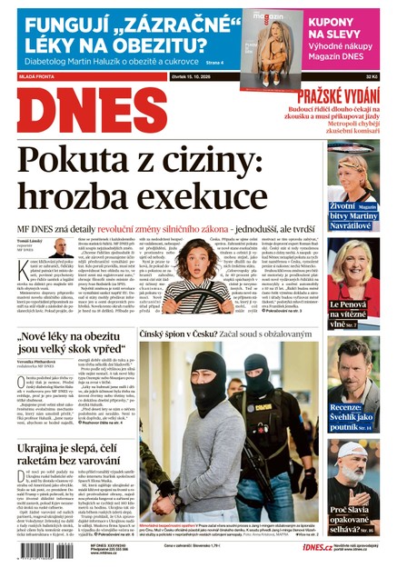 MF DNES - 15.10.2026