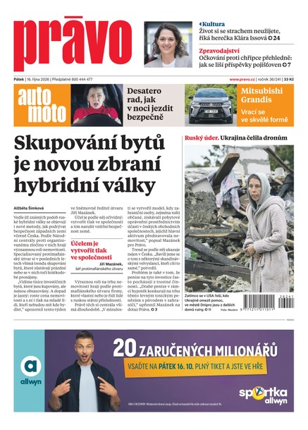 Deník Právo - 16.10.2026