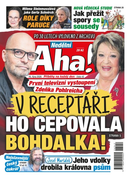 NEDĚLNÍ AHA! - 18.10.2026
