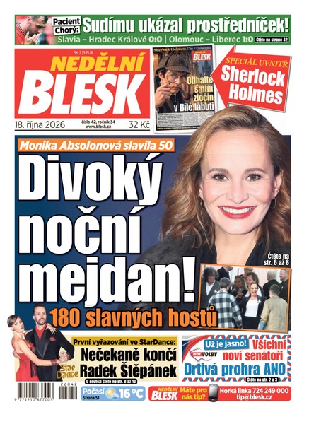 NEDĚLNÍ BLESK - 18.10.2026