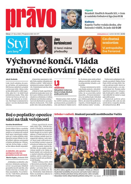 Deník Právo - 27.10.2026