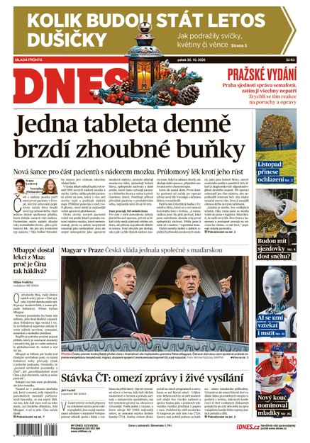 MF DNES - 30.10.2026