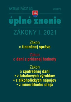 Aktualizácia I/3 - Zákon o finančnej správe