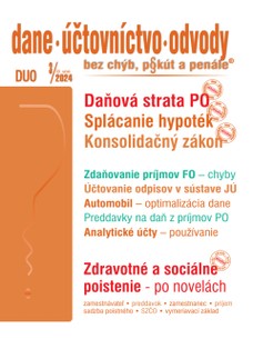 Dane, účtovníctvo, odvody bez chýb, pokút a penále č. 3 / 2024 - „Konsolidačný zákon“ v oblasti dane z príjmov
