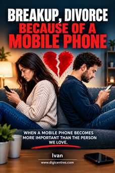 Breakup,divorce because of a mobile phone