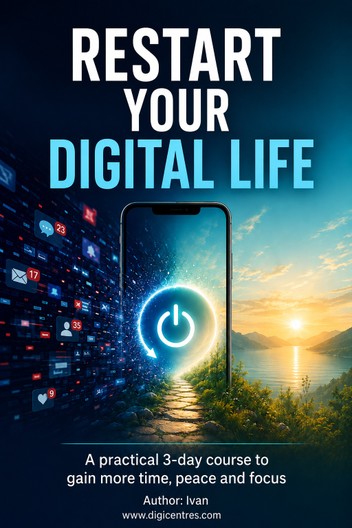 Restart your digital life. A practical 3-day course to gain more time, peace and focus