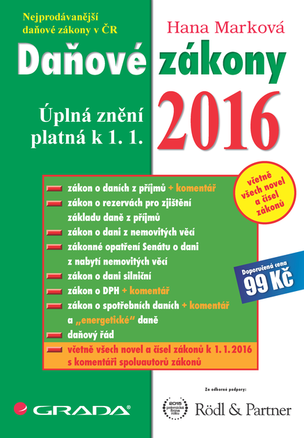 Daňové zákony 2016