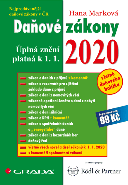 Daňové zákony 2020