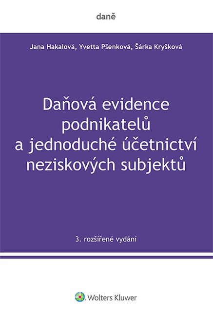 Daňová evidence podnikatelů a jednoduché účetnictví neziskových subjektů, 3. rozšířené vydání