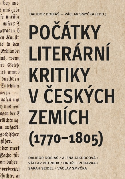 Počátky literární kritiky v českých zemích (1770–1805)