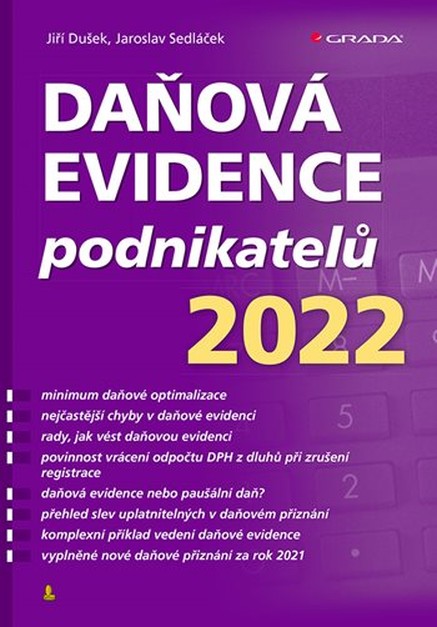 Daňová evidence podnikatelů 2022