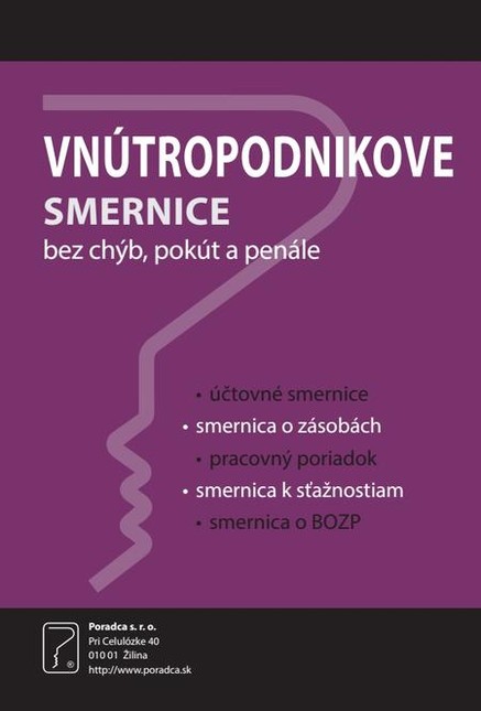 Vnútropodnikové smernice (Bez chýb, pokút a penále)