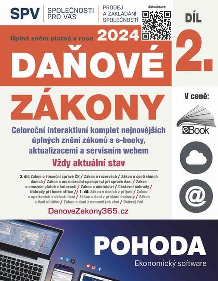 Daňové zákony 2024 XXL ProFi (Díl 2.)