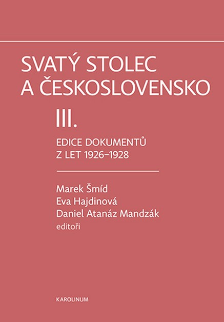 Svatý stolec a Československo III.