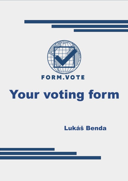 FORM.VOTE  Your voting form