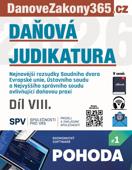 Daňová judikatura (VIII.)