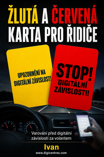 Žlutá a červená karta pro řidiče